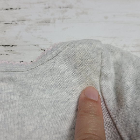 ♡ 5/$20 - Koala Baby Girl's Gray Shine Like a Star Print Short Sleeve Bodysuit - Picture 5 of 7